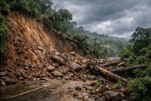 landslides dilaporkan terjadi di bogor setelah curah hujan yang tinggi, menyebabkan dampak signifikan pada wilayah sekitar.
