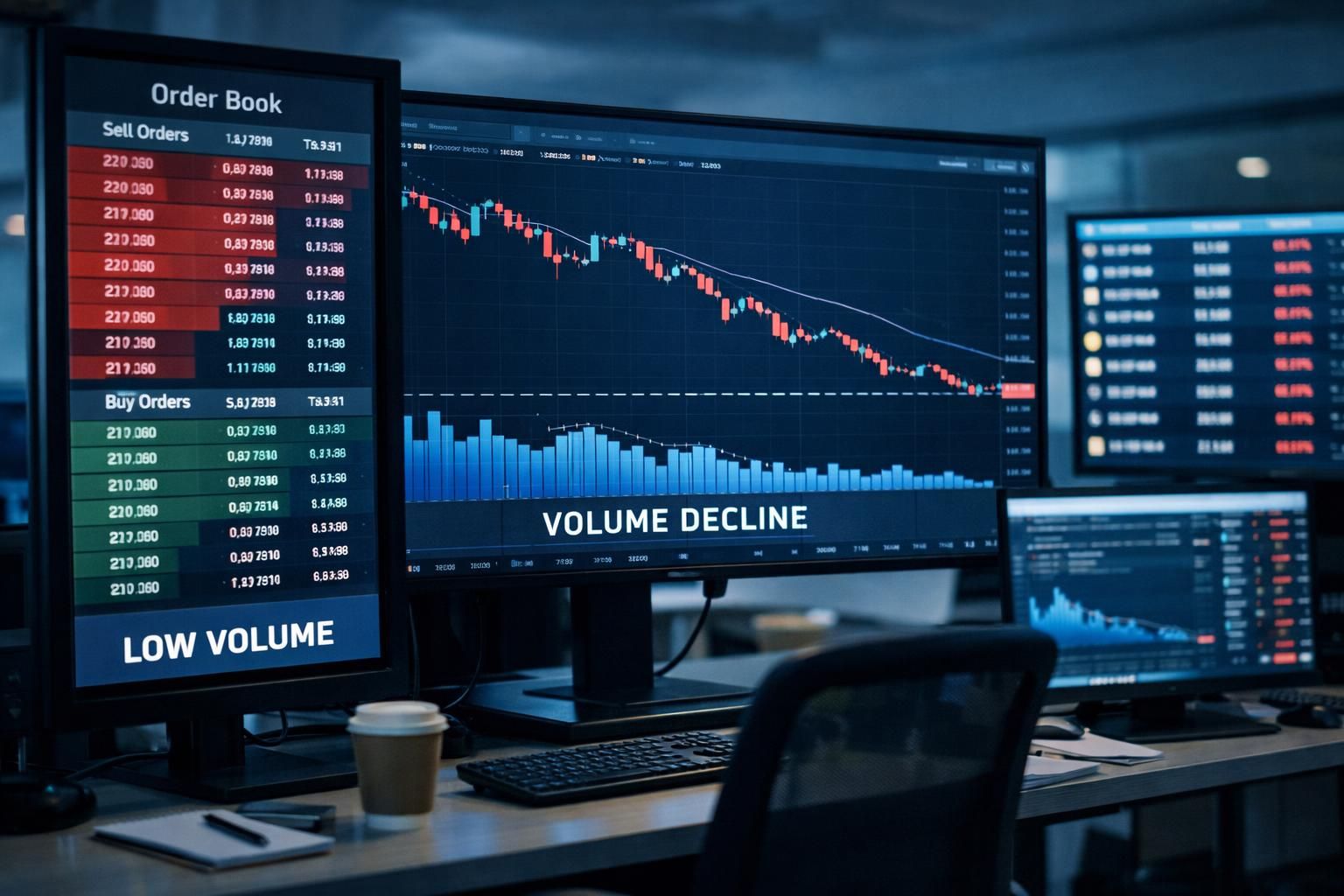 volume perdagangan menurun di beberapa platform besar menurut data pasar terbaru, menunjukkan tren penurunan aktivitas perdagangan yang signifikan.